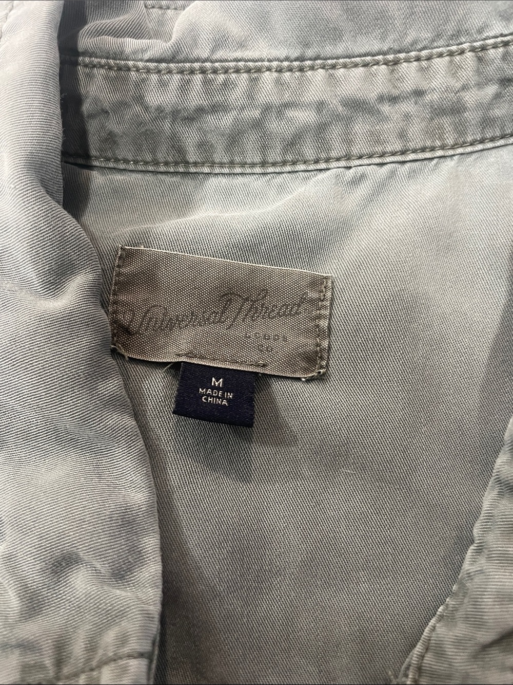 Universal Thread Washed Sage Button-Down Shirt - Picture 2 of 7